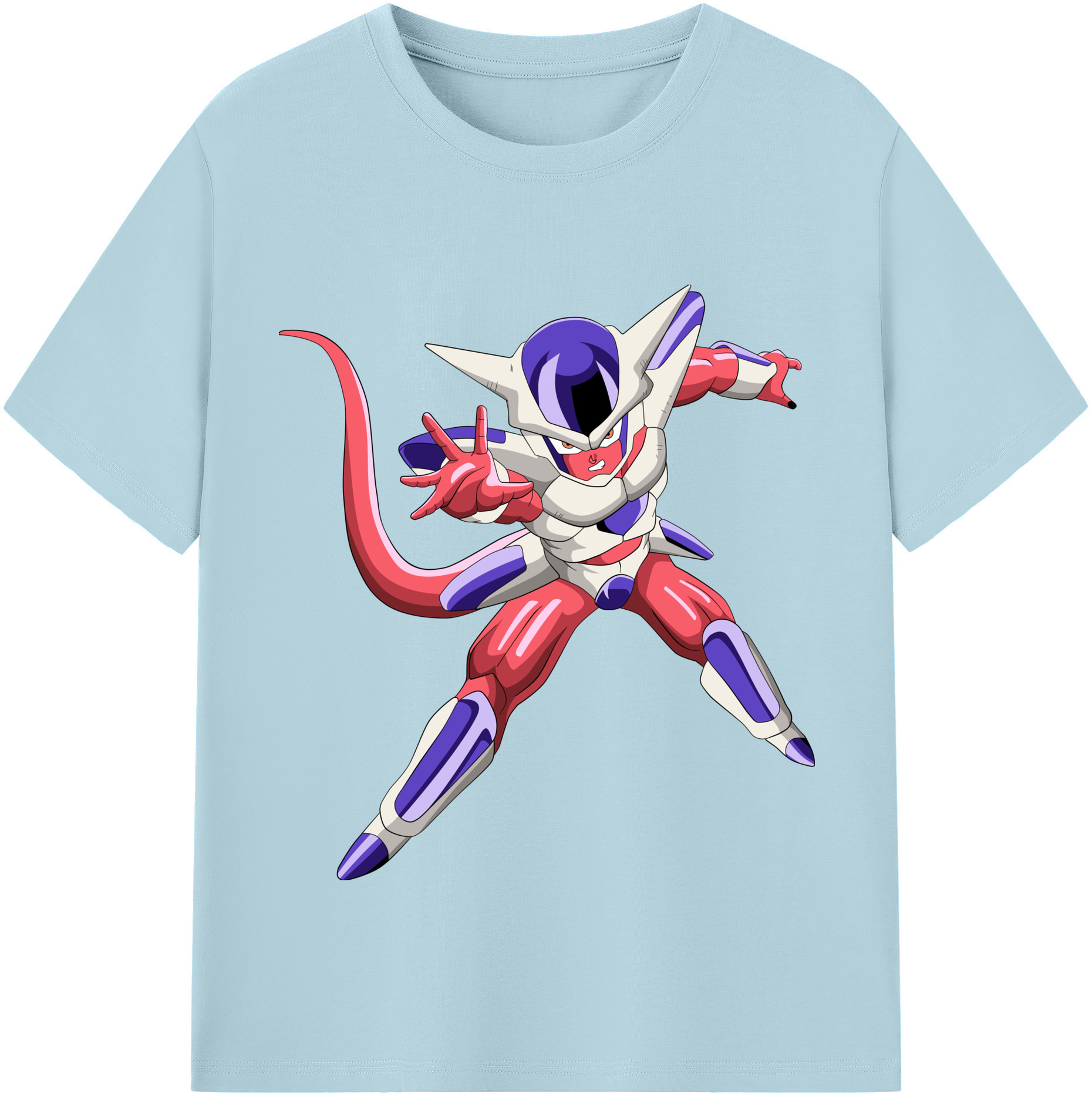 （画像用） ドラゴンボール フリーザ DRAGON BALL Frieza 綿100％半袖Tシャツ（フロントプリント）